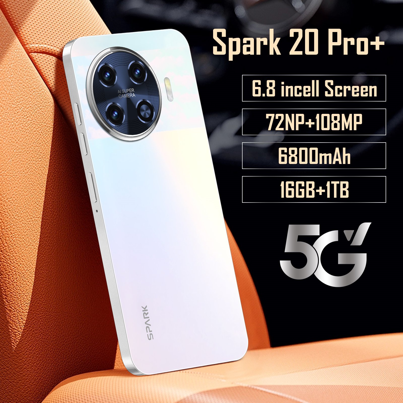 Global version techno spark 20 pro unlocked smartphone 4g 5g android rugged cell mobile phones